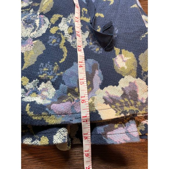 LC Lauren Conrad Blue Floral Skirt L - Picture 5 of 5
